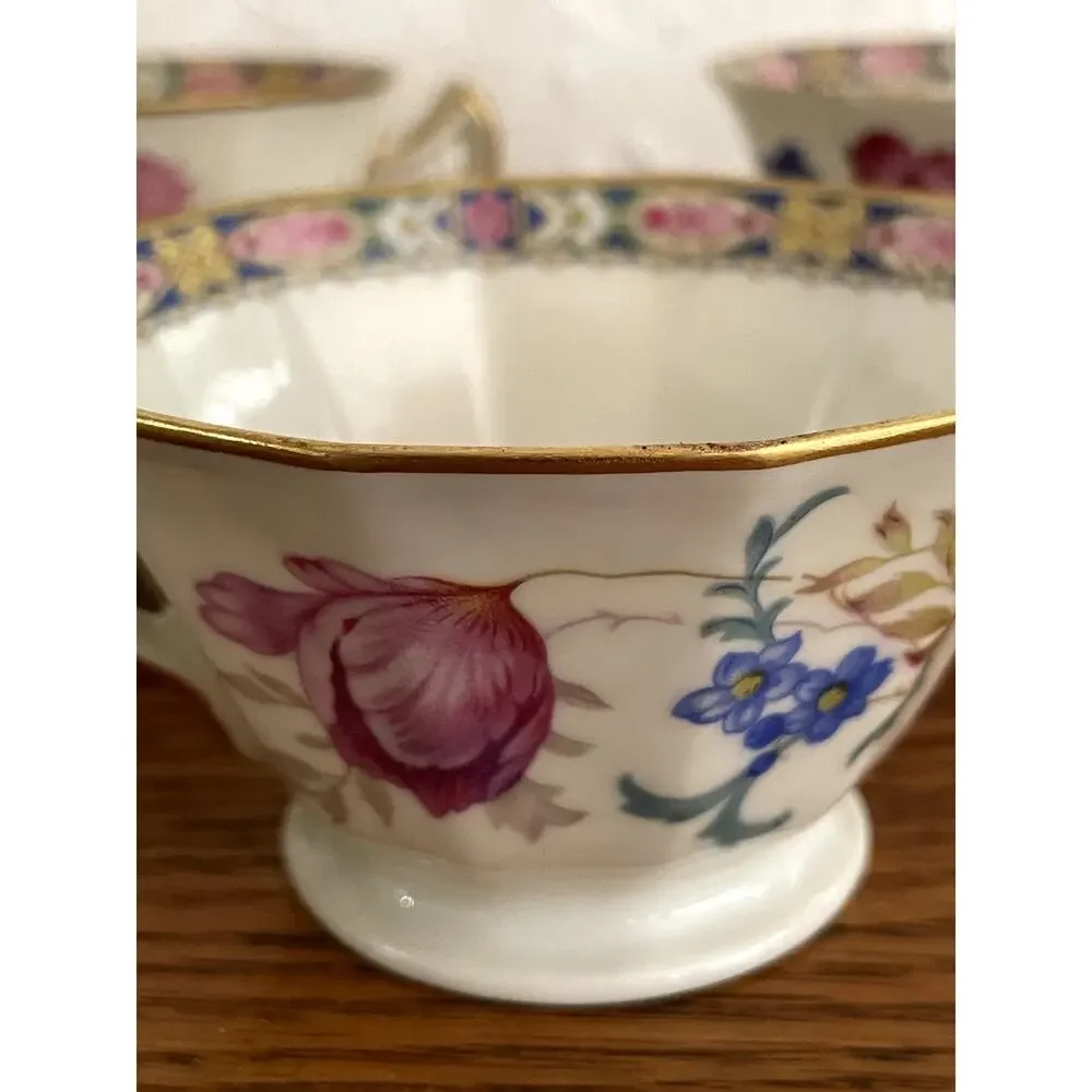 Black Knight Palmiero Vintage Teacup & Saucer Czech - FOR ONE SET Multi Avail